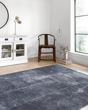 Koyu Antrasit Yıkanabilir Hipoalerjenik Halı