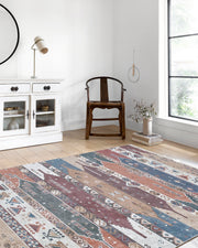 Renkli Geometrik Desenli Pastel Kilim Halı - Pera Halı