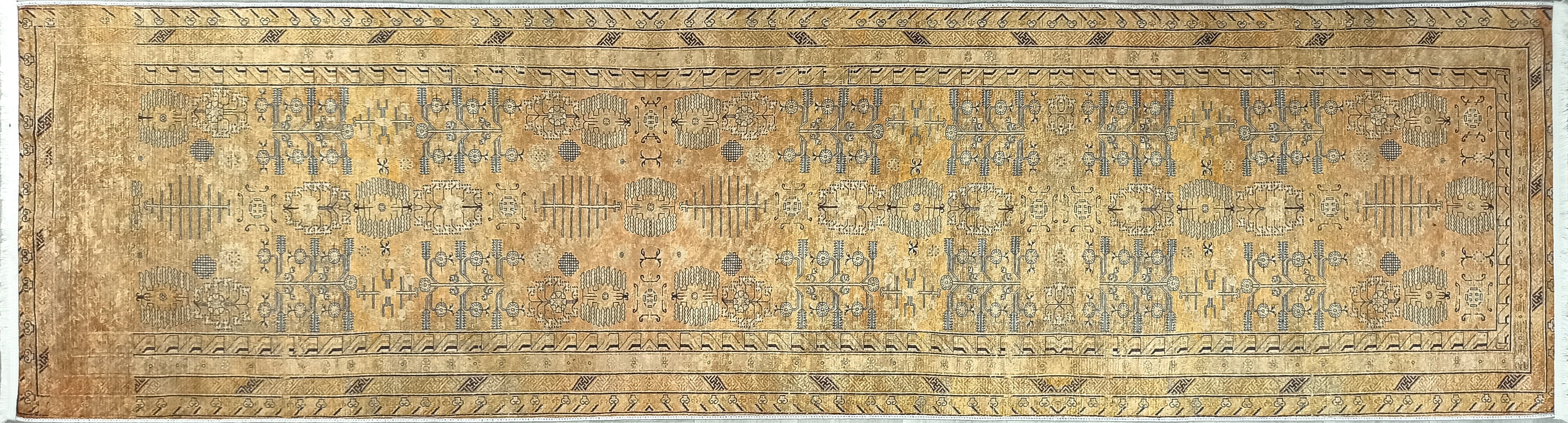 İran Bej Sarı Vintage Halı - Pera Halı