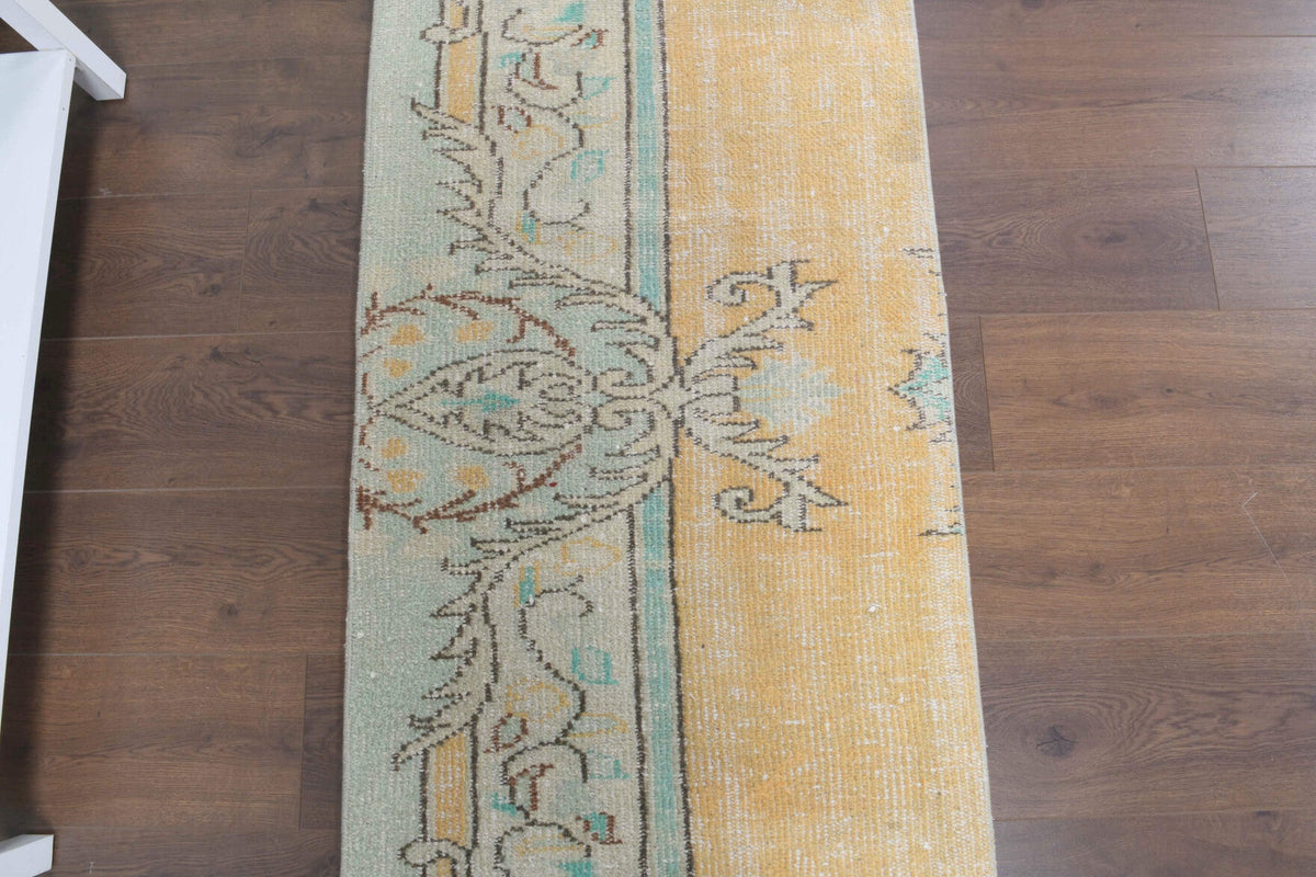 Tek parça el dokuma vintage yolluk 71x309 cm (2,19 m²) – Pera Halı