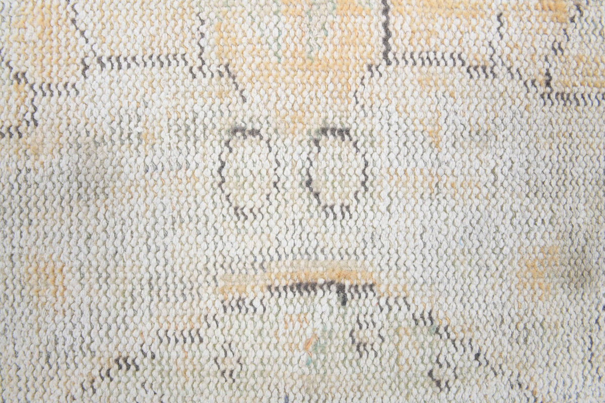 Antre ve koridor için çiçek desenli el dokuma vintage yolluk – 69x301 cm