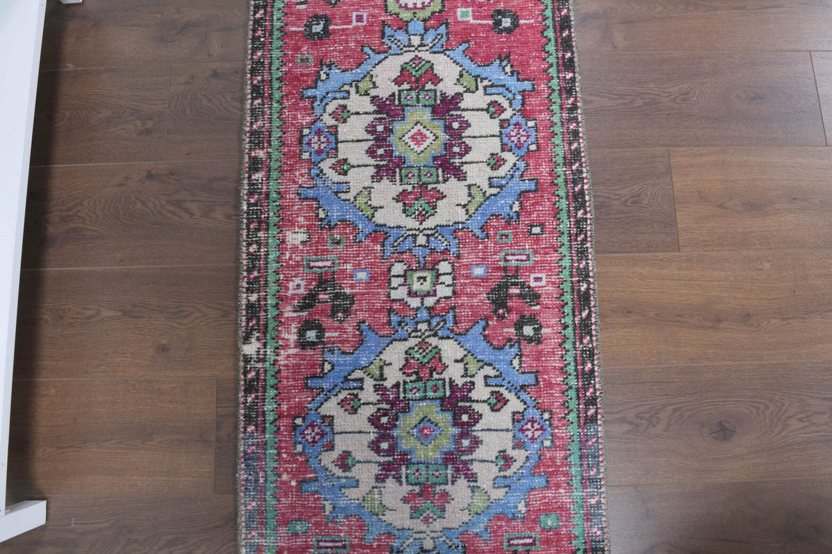 Tek parça el dokuma vintage yolluk 60x319 cm (1,91 m²) – Pera Halı