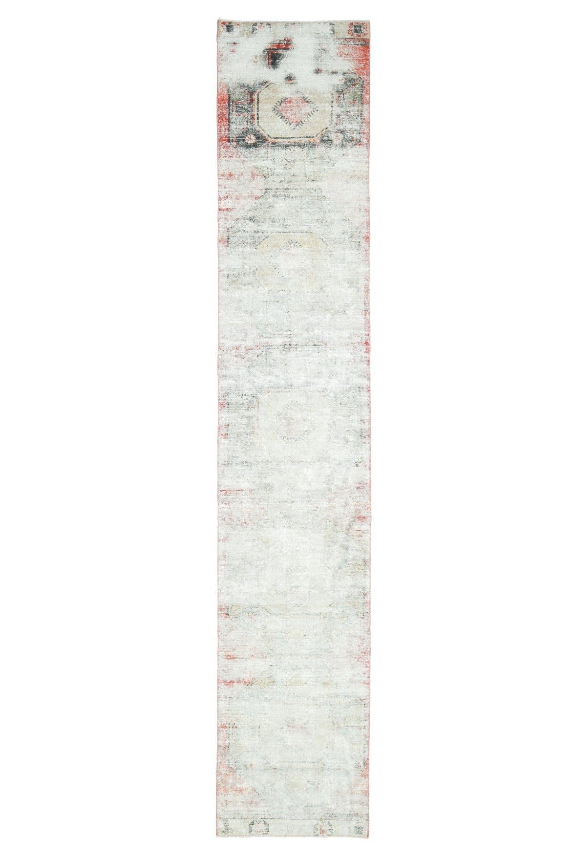 2x13 Wool Antique Runner Rug