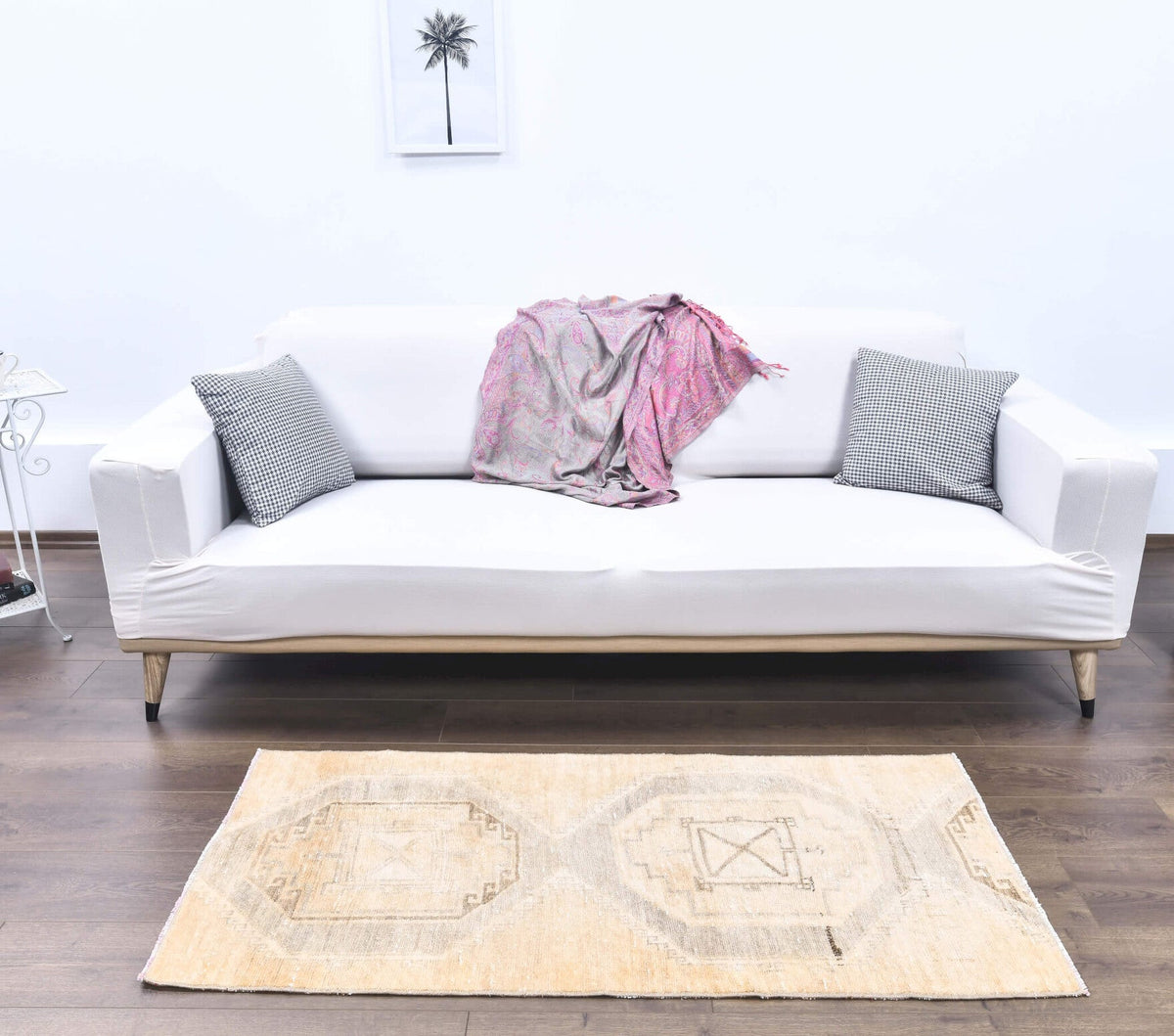 Vintage Small Oushak Rug