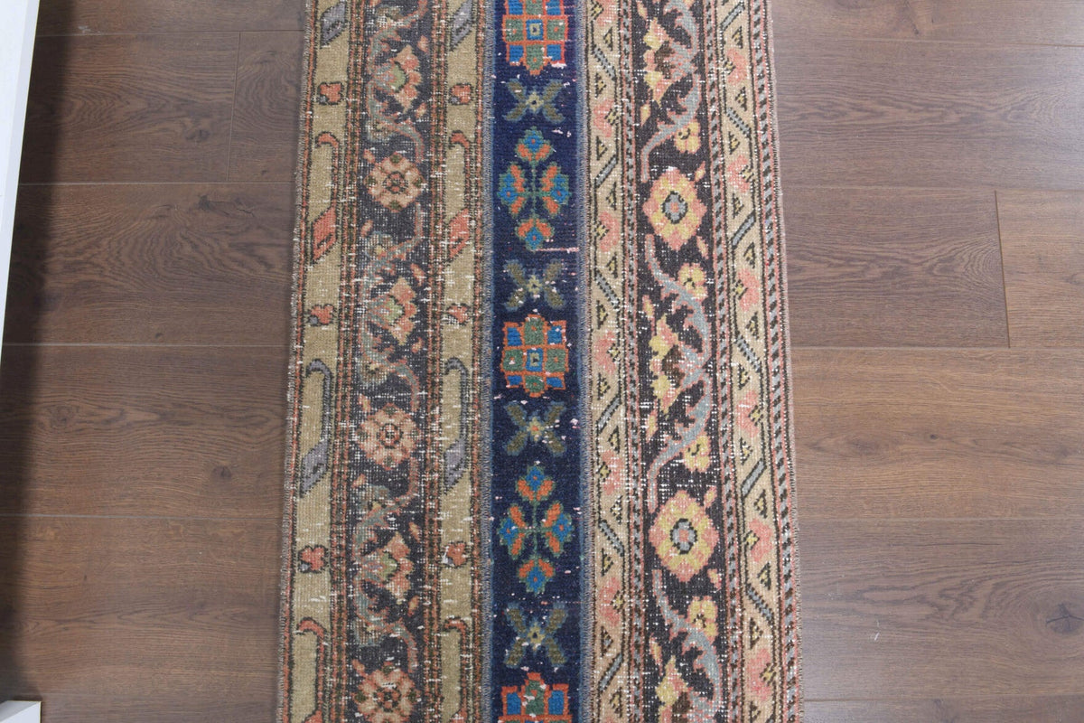 Tek parça patchwork vintage yolluk 56x179 cm (1 m²) – Pera Halı