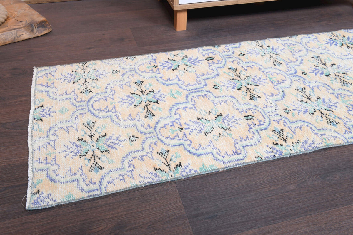Tek parça el dokuma vintage yolluk 60x210 cm (1,26 m²) – Pera Halı