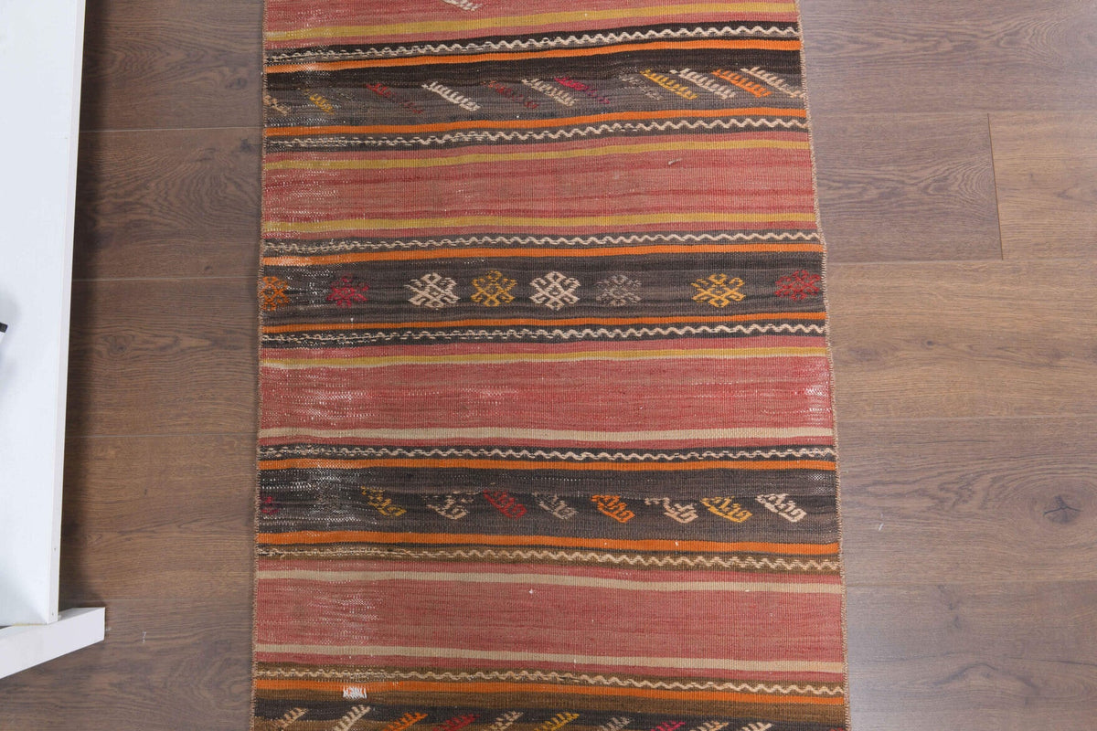 Tek parça vintage kilim yolluk 70x224 cm (1,57 m²) – Pera Halı