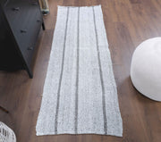 1960'lardan Anadolu kökenli çizgili vintage kilim yolluk, 70x200 cm