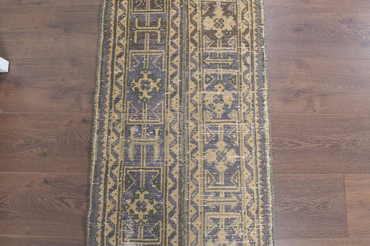 2x9 Handmade Patchwork Runner Rug
