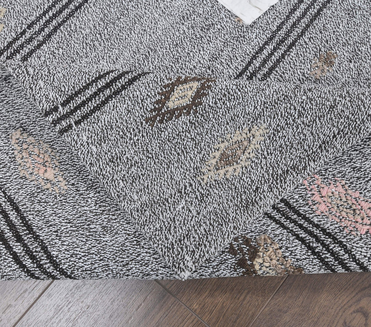 3x10 Vintage Kilim Striped Runner Rug