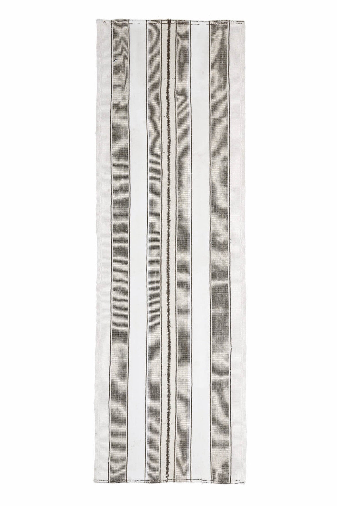 El yapımı vintage yolluk 94x290 cm kilim desenli yün - farklı açıdan görünüm