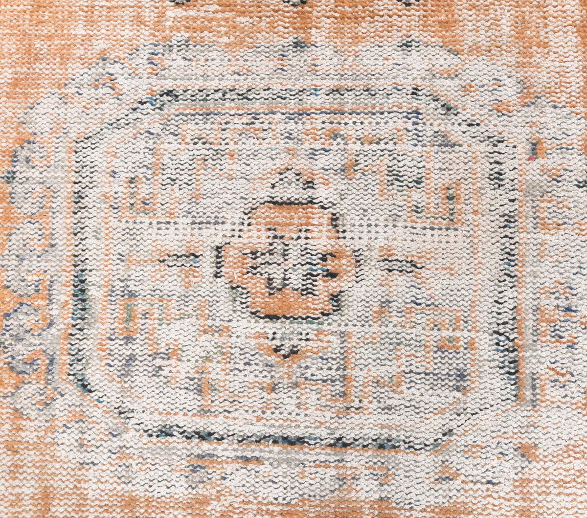 El yapımı vintage yolluk 89x335 cm geometrik desenli yün - mekan görünümü