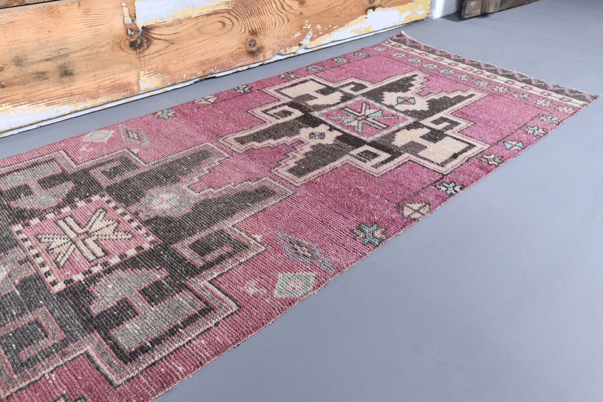 Tek parça el dokuma vintage yolluk 75x342 cm (2,56 m²) – Pera Halı