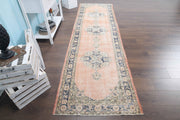 Vintage Pastel Colored Runner Rug