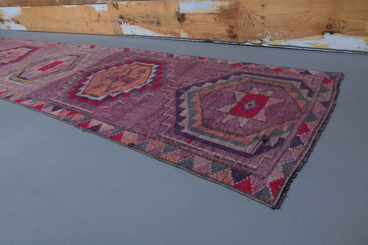 Tek parça el dokuma vintage yolluk 81x343 cm (2,78 m²) – Pera Halı