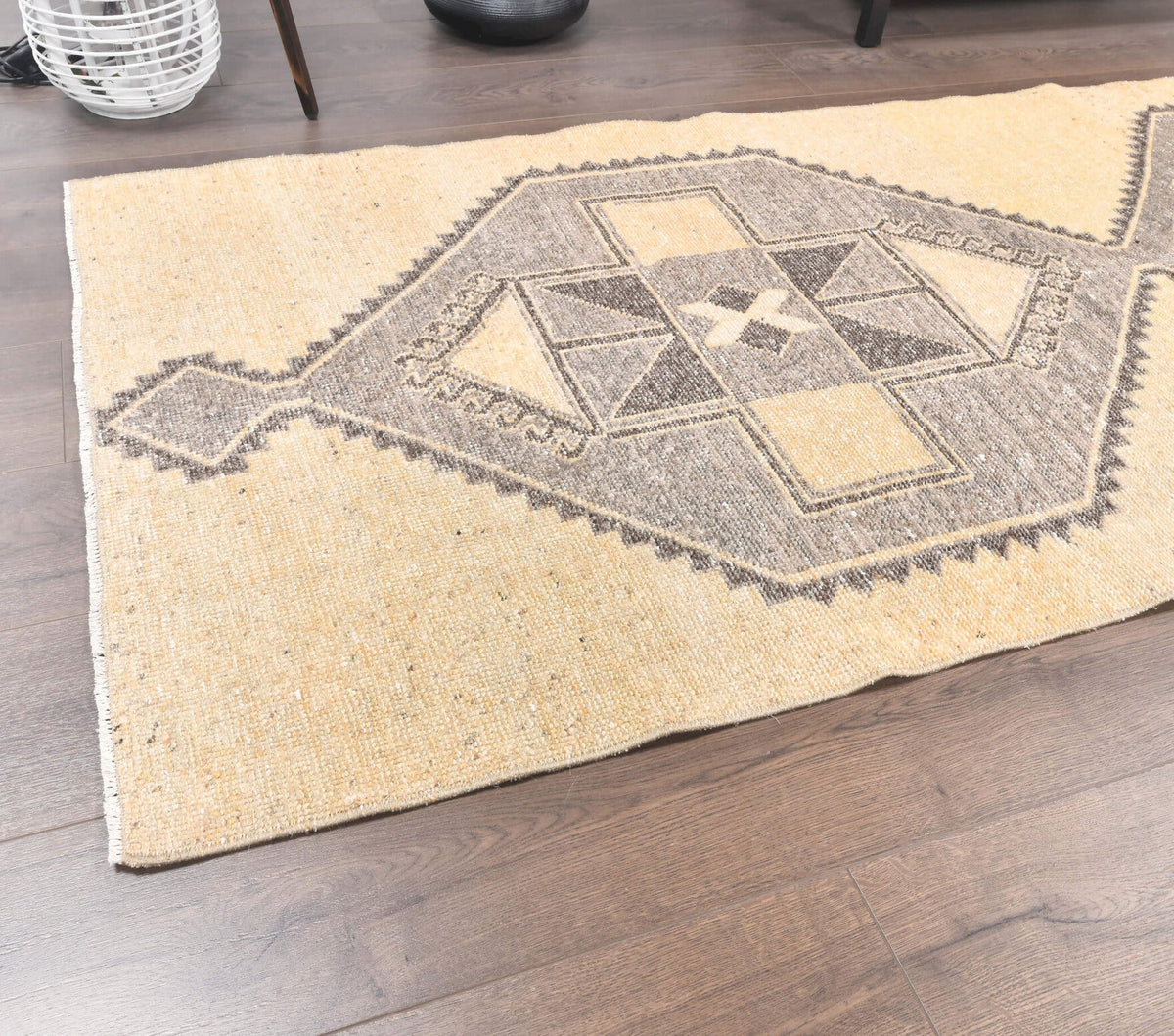 Tek parça el dokuma vintage yolluk 95x330 cm (3,13 m²) – Pera Halı
