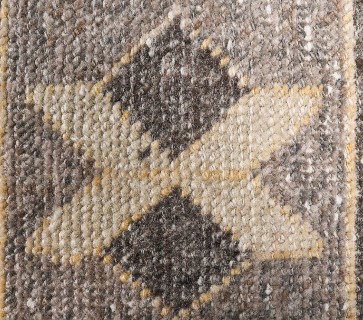 Antre ve koridor için geometrik desenli el dokuma vintage yolluk – 95x330 cm