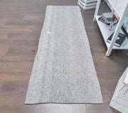 El yapımı vintage yolluk 76x323 cm düz desenli yün - detay görünümü