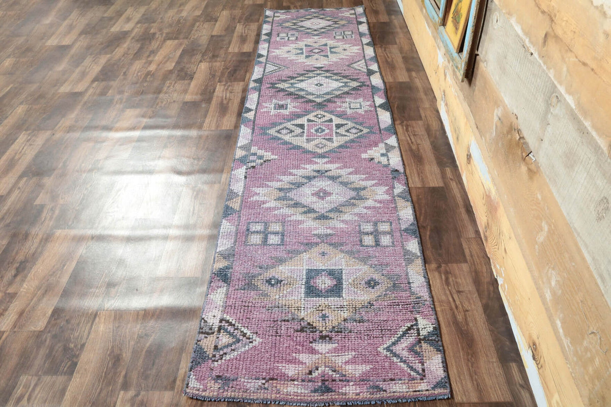 Vintage Purple Runner Rug
