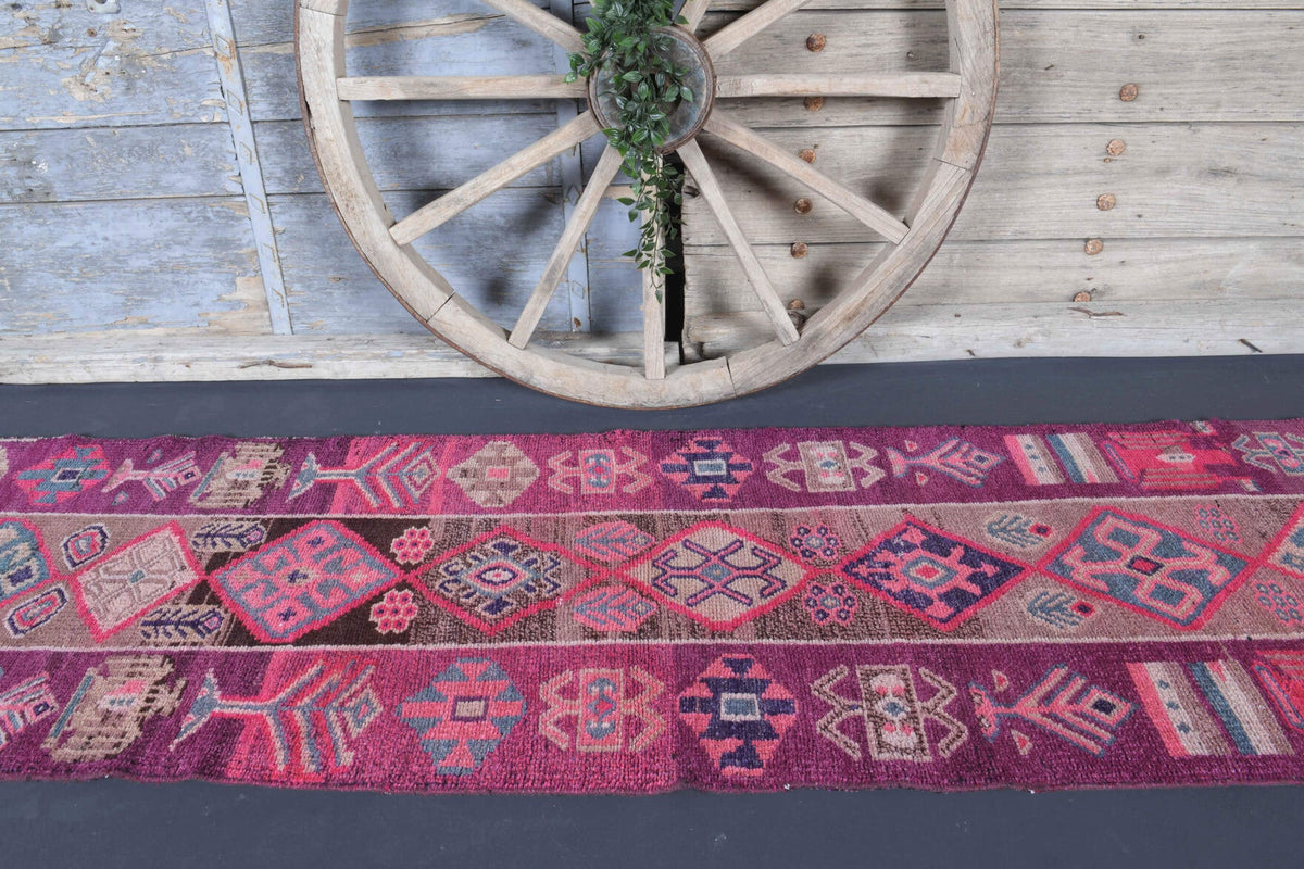 Tek parça el dokuma vintage yolluk 79x342 cm (2,7 m²) – Pera Halı