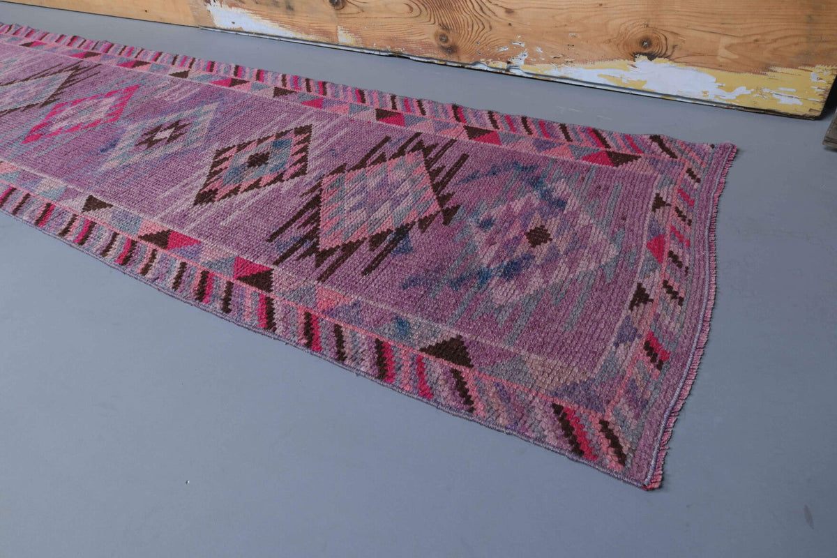Tek parça el dokuma vintage yolluk 83x358 cm (2,97 m²) – Pera Halı