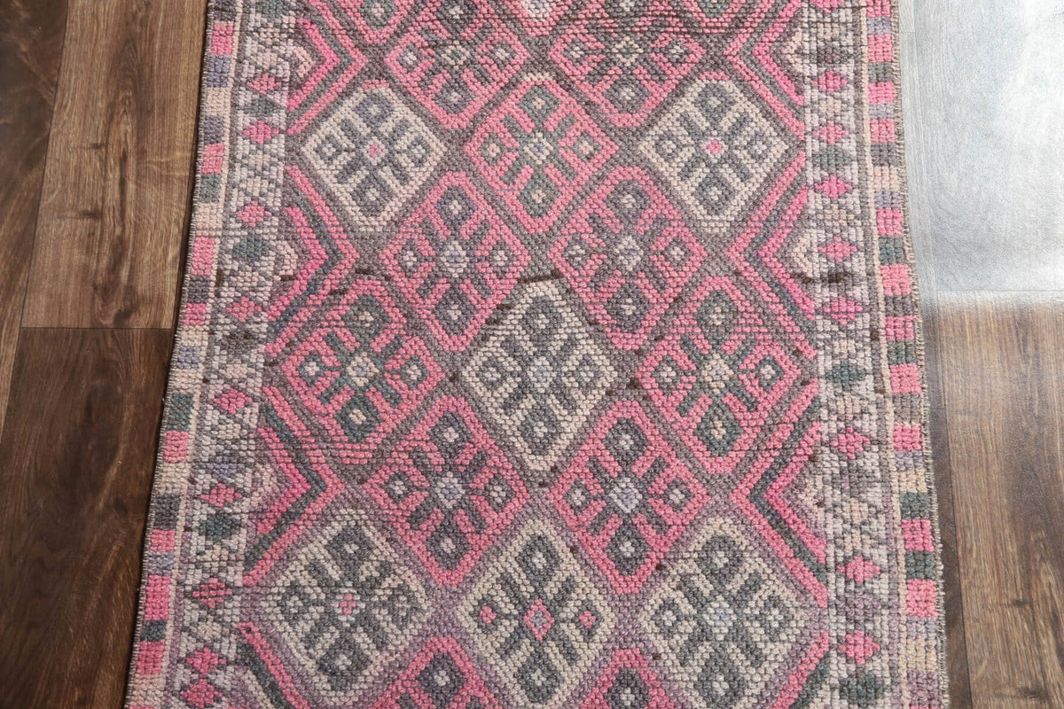 Tek parça el dokuma vintage yolluk 80x378 cm (3,02 m²) – Pera Halı