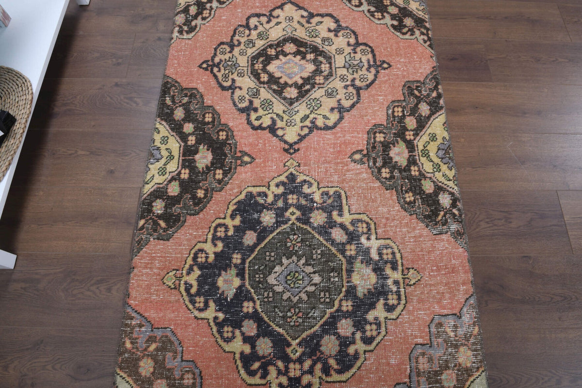 Tek parça el dokuma vintage yolluk 90x387 cm (3,48 m²) – Pera Halı
