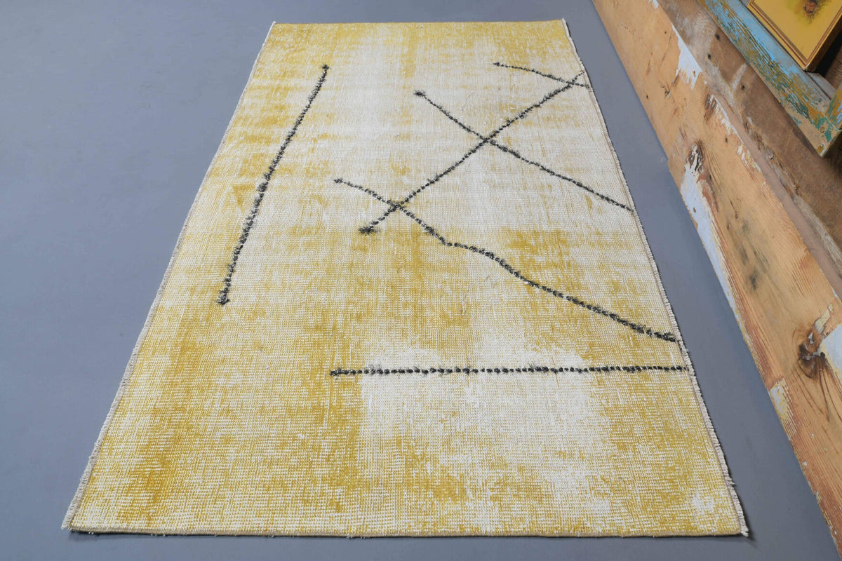 Turkish Vintage Oushak Runner Rug