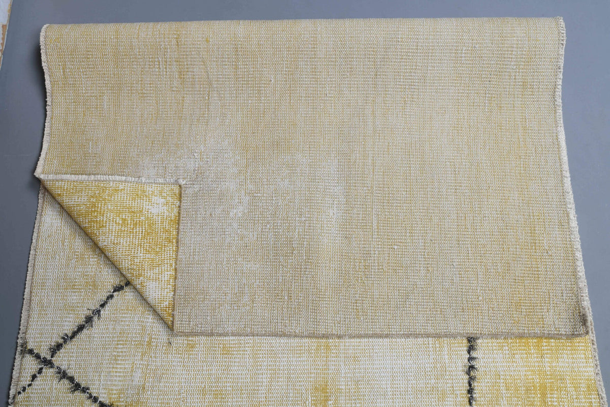Turkish Vintage Oushak Runner Rug