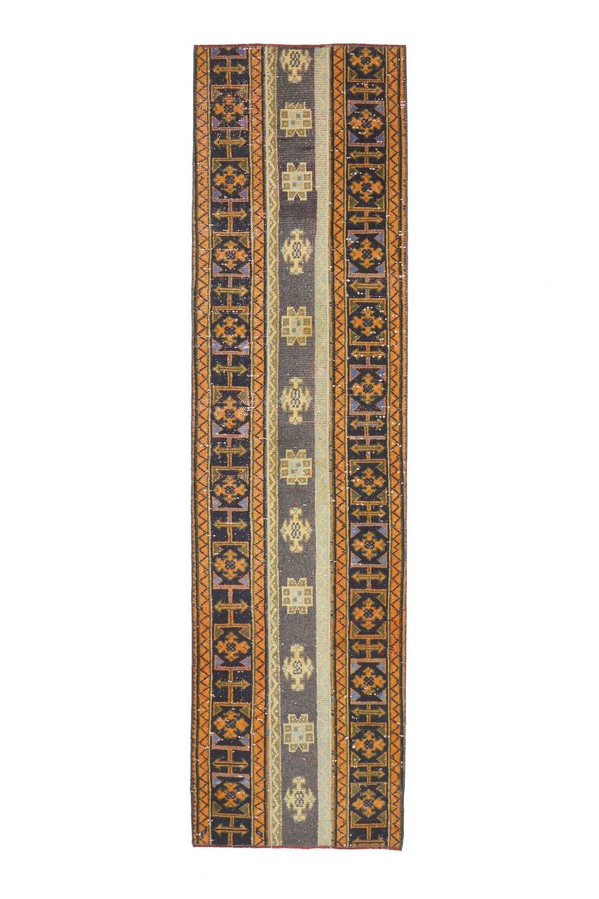 3x9 Handmade Patchwork Runner Rug