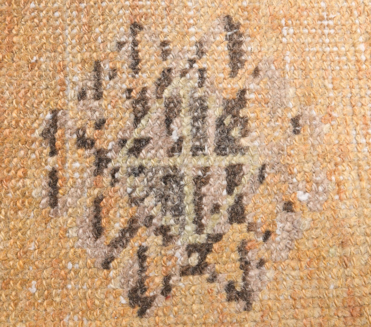 Antre ve koridor için geometrik desenli el dokuma vintage yolluk – 85x260 cm