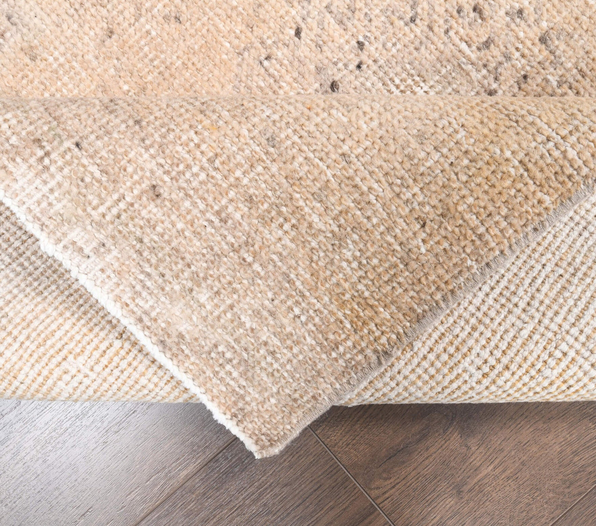 El yapımı vintage yolluk 86x284 cm geometrik desenli yün - desen detayı