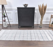 1960'lardan Anadolu kökenli düz zeminli vintage kilim yolluk, 83x270 cm