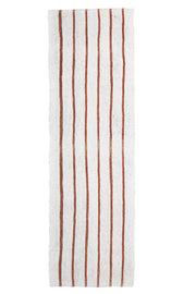 El yapımı vintage yolluk 79x264 cm kilim desenli yün - detay görünümü