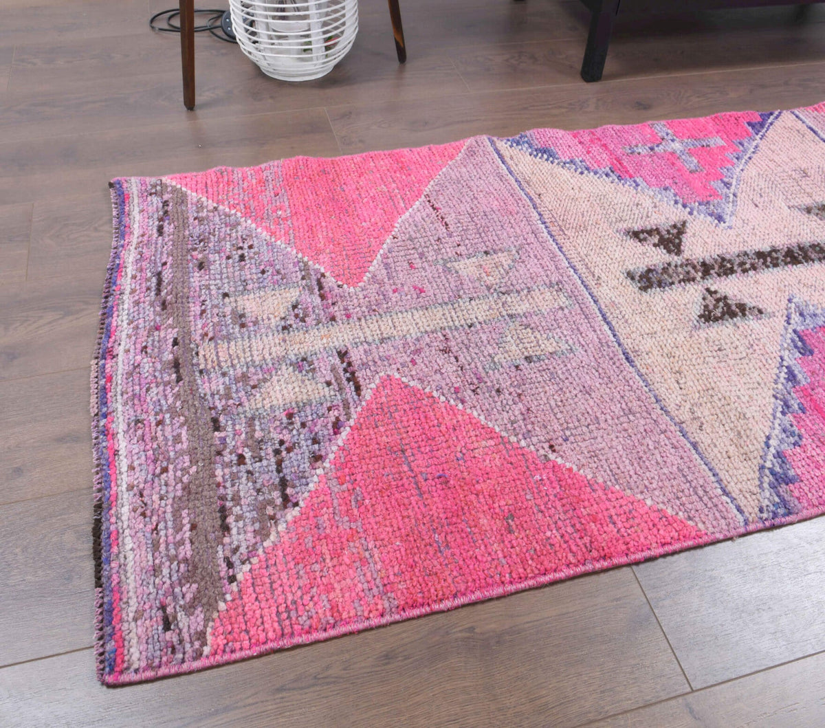 Tek parça el dokuma vintage yolluk 84x284 cm (2,39 m²) – Pera Halı