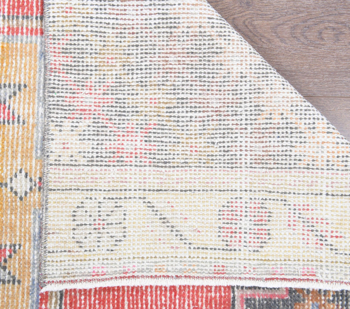 Tek parça el dokuma vintage yolluk 94x260 cm (2,44 m²) – Pera Halı