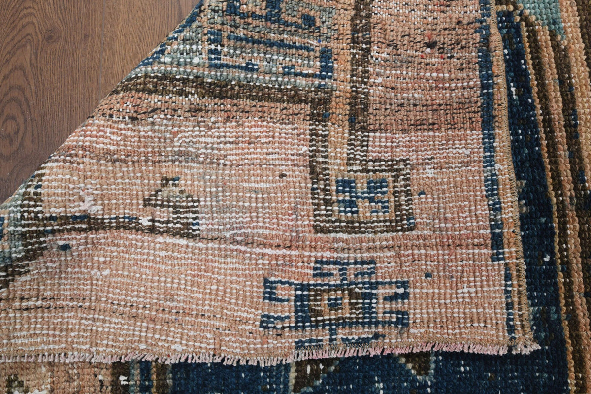 El yapımı vintage yolluk 91x274 cm oryantal desenli yün - mekan görünümü