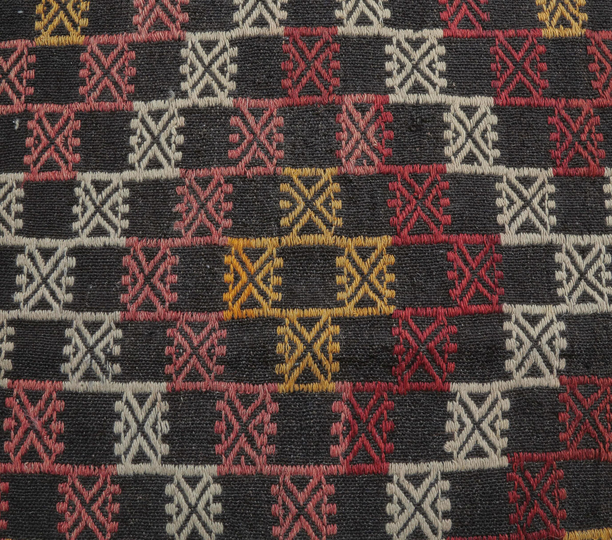 4x10 Vintage Kilim Flatweave Geometric Handmade Rug