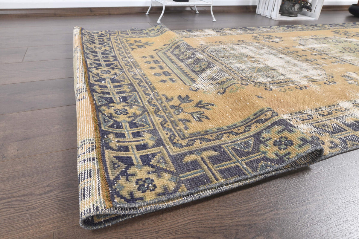 4x11 Vintage Handwoven Rug Runner