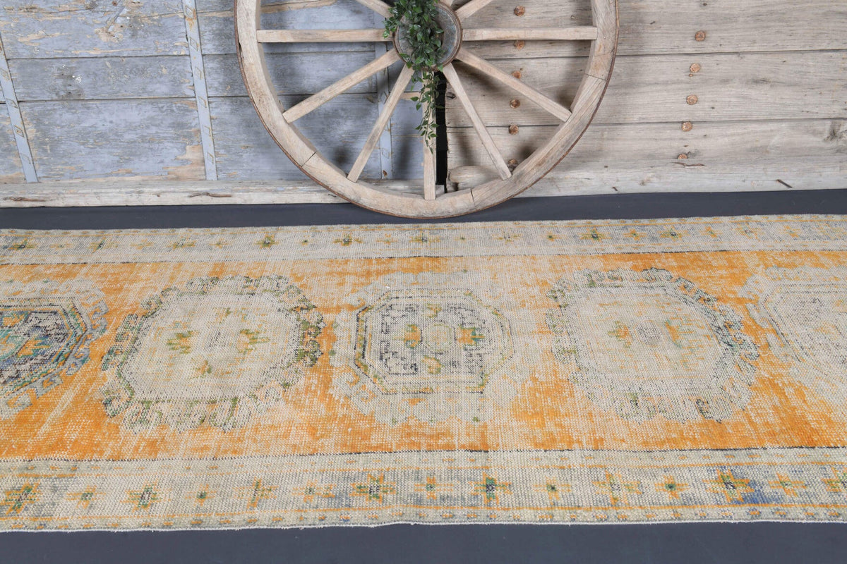 Tek parça el dokuma vintage yolluk 130x322 cm (4,19 m²) – Pera Halı