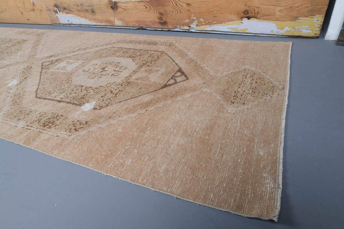 Turkish Vintage Oushak Runner Rug