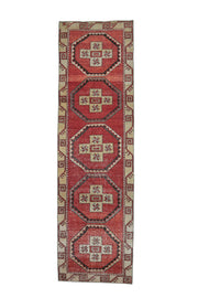 Vintage Red Runner Rug