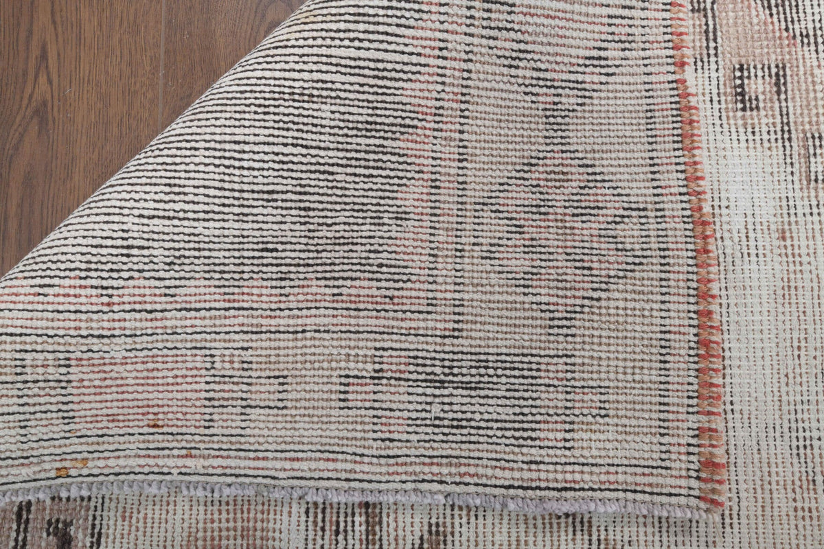 El yapımı vintage yolluk 91x366 cm geometrik desenli yün - mekan görünümü