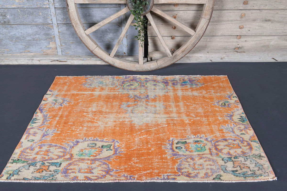 Tek parça el dokuma vintage halı 110x147 cm (1,62 m²) – Pera Halı