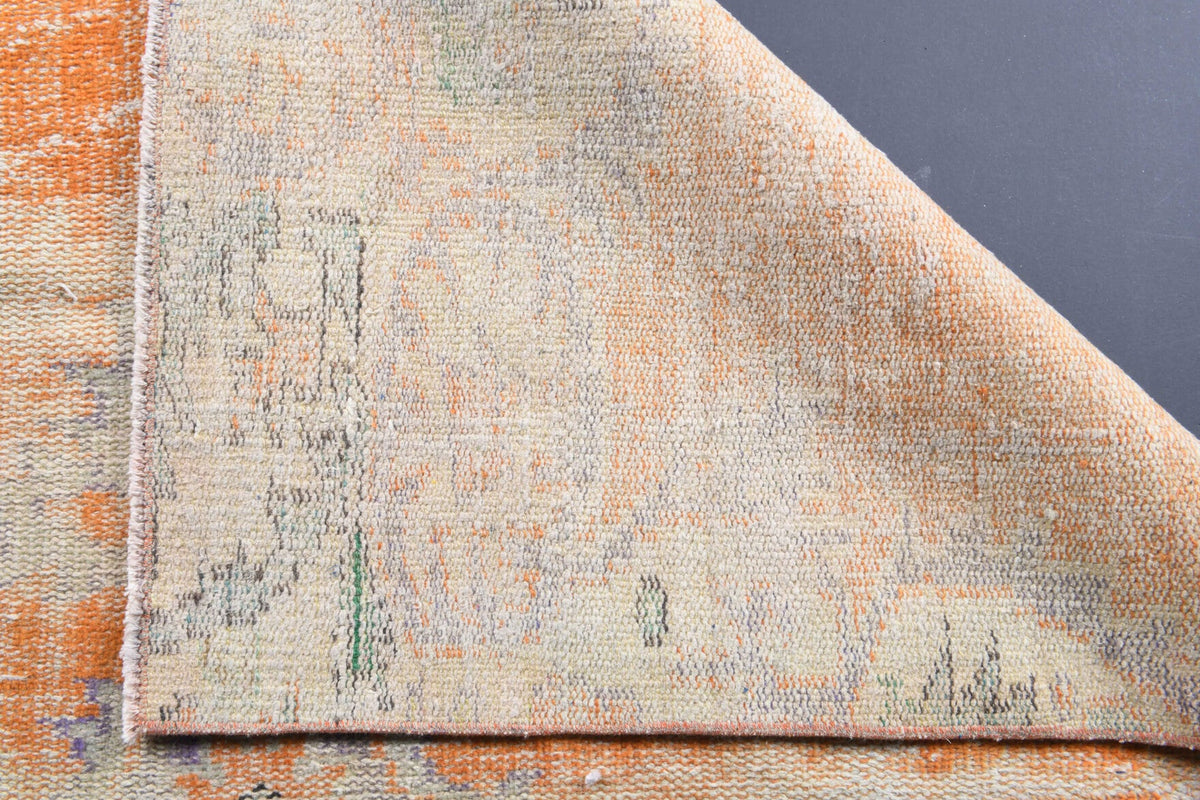 Antre için oryantal desenli el dokuma vintage halı – 110x147 cm
