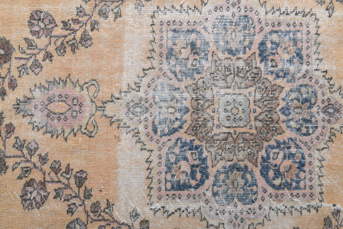 Antre için oryantal desenli el dokuma vintage halı – 115x155 cm