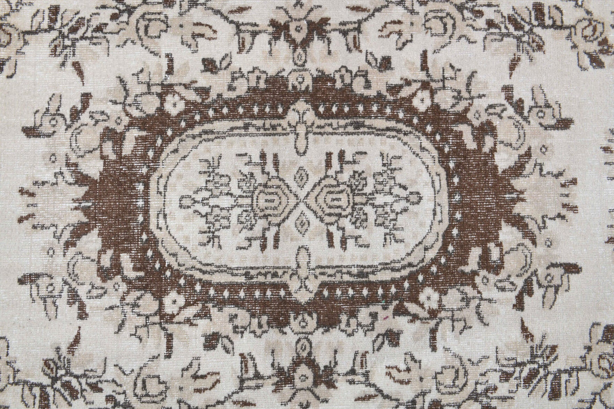 4x7 Handmade Vintage Area Rug
