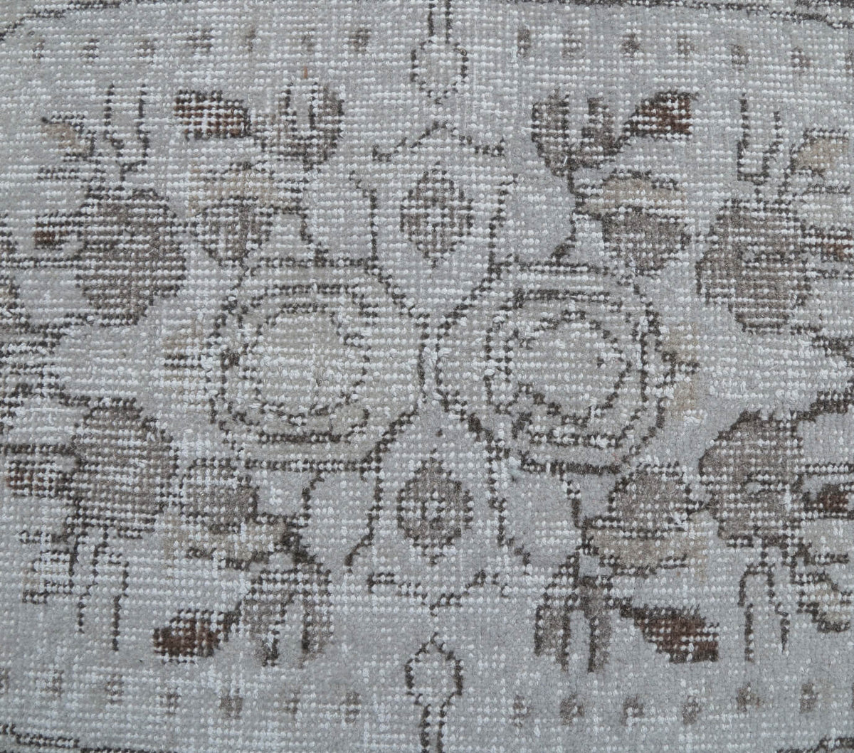 4x8 Vintage Anatolian Handmade Gray Oriental Area Rug