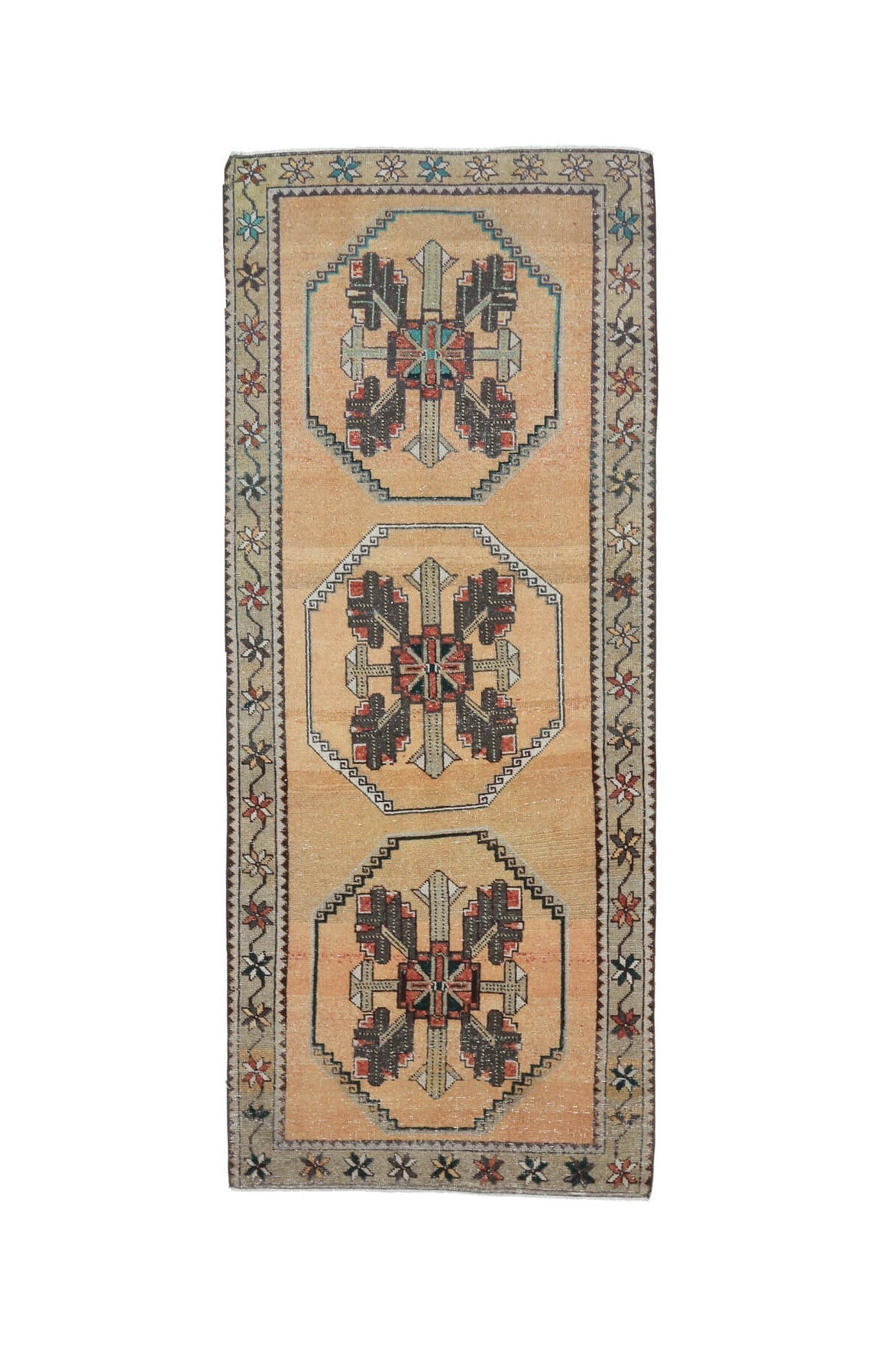 Oushak Vintage Runner Rug