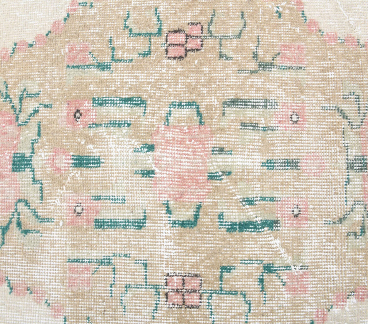 Antre ve koridor için oryantal desenli el dokuma vintage yolluk – 110x286 cm